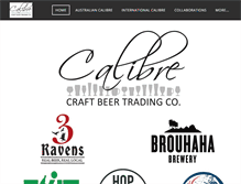 Tablet Screenshot of calibrebeer.com